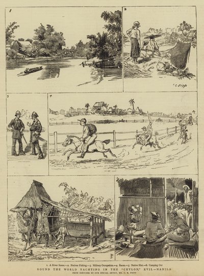 Yate alrededor del mundo en el Ceylon, XVII, Manila de Charles Edwin Fripp